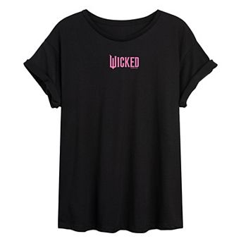 Juniors' Wicked Logo Oversized Tee