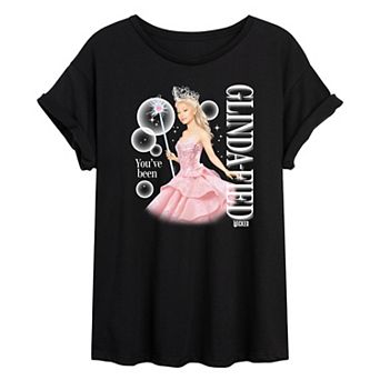 Juniors' Wicked You've Been Glinda-Fied Oversized Tee