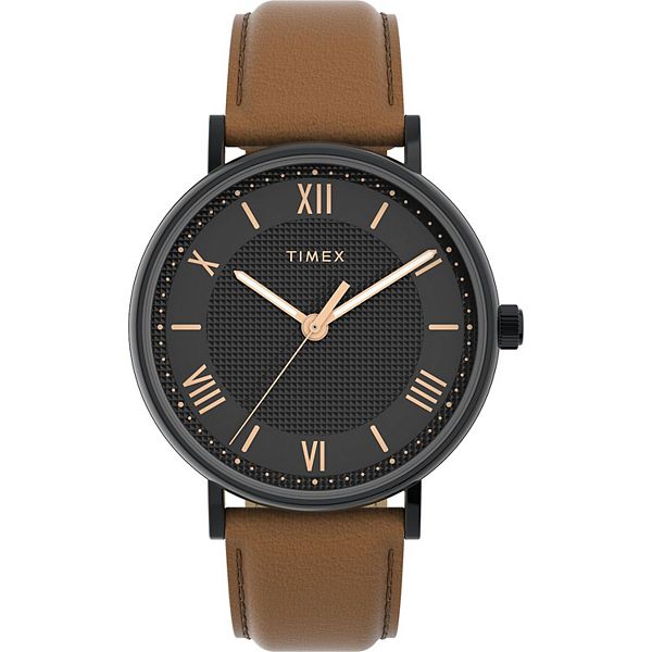 Timex Men s Southview Leather Strap Watch TW2V91400JT