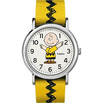 Timex Weekender® x Peanuts Charlie Brown Fabric Strap Watch - TW2R41100JT