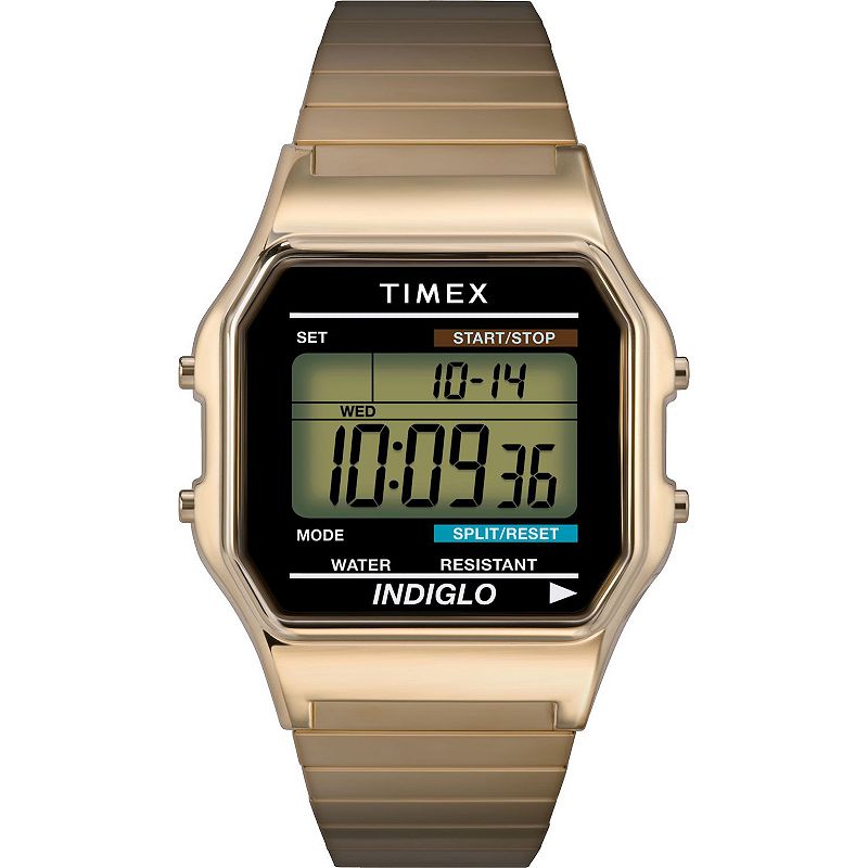 Timex® Men's Classic Digital Expansion Band Watch - T786779J, Size: 34 mm, Gold