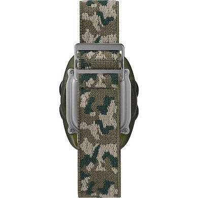 Timex Time Machines® Kids Green Camo Elastic Fabric Strap Digital Watch - T71912XY