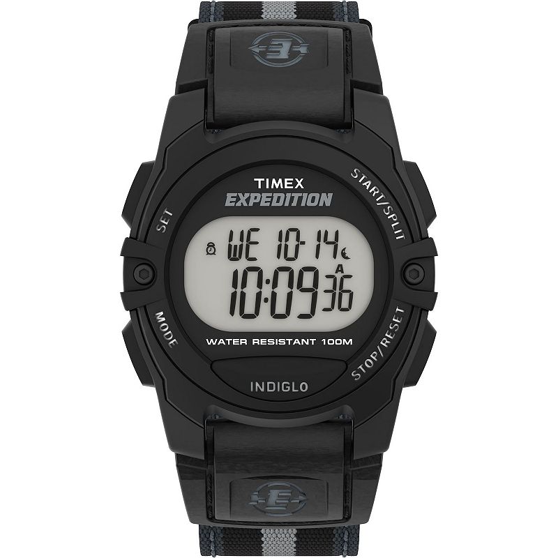 Timex® Expedition Fabric Strap Digital Chronograph Watch - T49661JT, Women's, Size: 33 mm, Gray