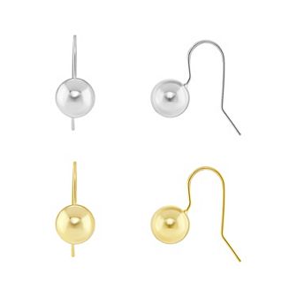 PRIMROSE 2-Pair Polished Ball Drop Earring Set