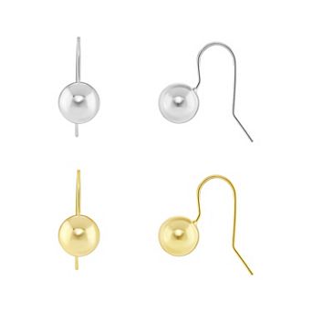 PRIMROSE 2-Pair Polished Ball Drop Earring Set