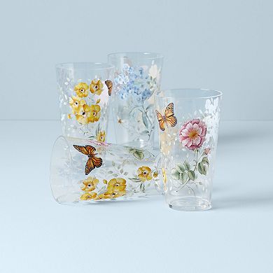 Lenox Butterfly Meadow Acrylic 4-Piece Highball Glass Set