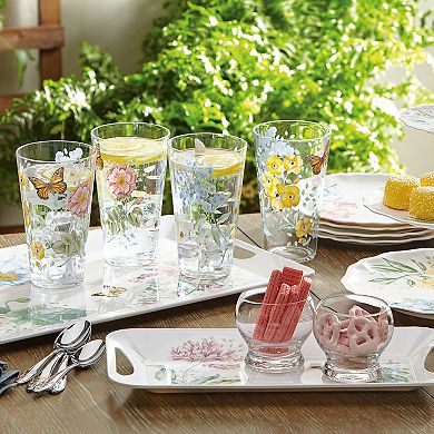Lenox Butterfly Meadow Acrylic 4-Piece Highball Glass Set