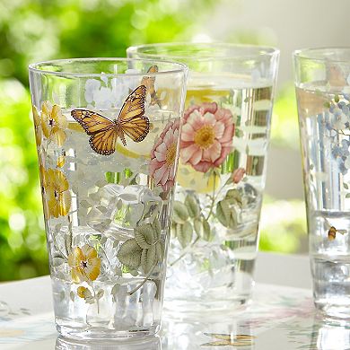 Lenox Butterfly Meadow Acrylic 4-Piece Highball Glass Set