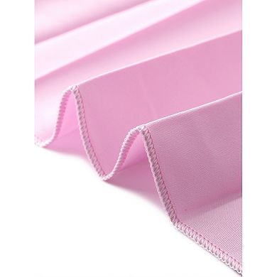 Women's Elastic High Waist Flowy Pleated Maxi Skirt With Belt