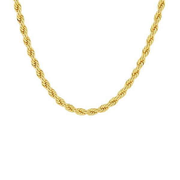PRIMROSE Rope Chain Necklace - Gold Tone (16-18" ADJ)