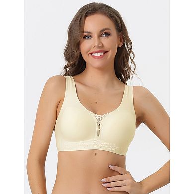 3 Packs Women's Wirefree Sports Bra Lightly Breathable Workout Yoga Exercise Bralettes