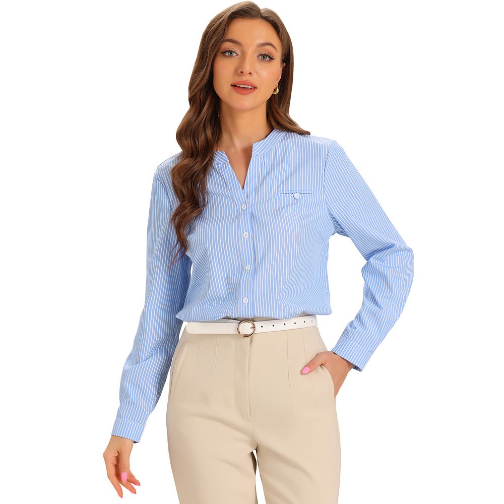 売れ筋商品|||ドライコーン シャツ レディース トップス CLOELIA - Button-down blouse - blue ドライコーン レディース シャツ トップス CLOELIA - Button