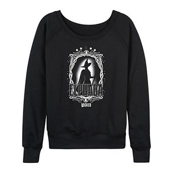 Women's Wicked Elphaba Portrait French Terry Long Sleeve Tee