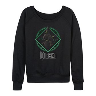Women's Wicked Elphaba Portrait French Terry Long Sleeve Tee