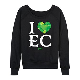 Women's Wicked I Heart Emerald City French Terry Long Sleeve Tee