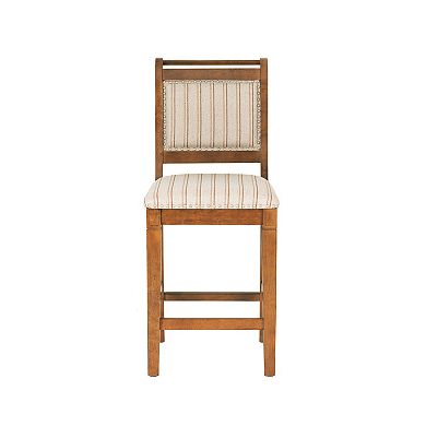 Linon Emmy Claudette Cane Counter Stool