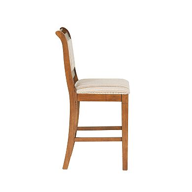 Linon Emmy Claudette Cane Counter Stool