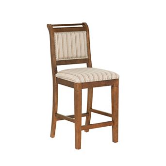 Linon Emmy Claudette Cane Counter Stool