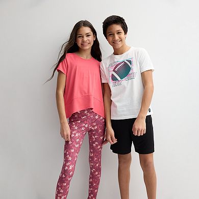 Girls 7-16 Tek Gear® Short Sleeve Drapery Crewneck Tee