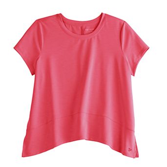 Girls 7-16 Tek Gear® Short Sleeve Drapery Crewneck Tee