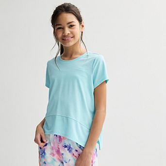 Girls 7-16 Tek Gear® Short Sleeve Drapery Crewneck Tee