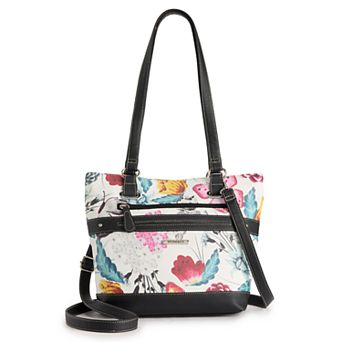 Stone & Co. Floral Leather Tote Bag