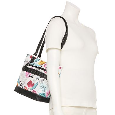 Stone & Co. Floral Leather Tote Bag