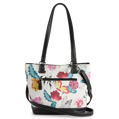 Stone & Co. Floral Leather Tote Bag