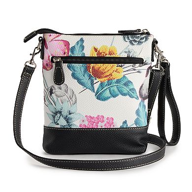 Stone & Co. Floral Leather 3-Bagger Crossbody Bag