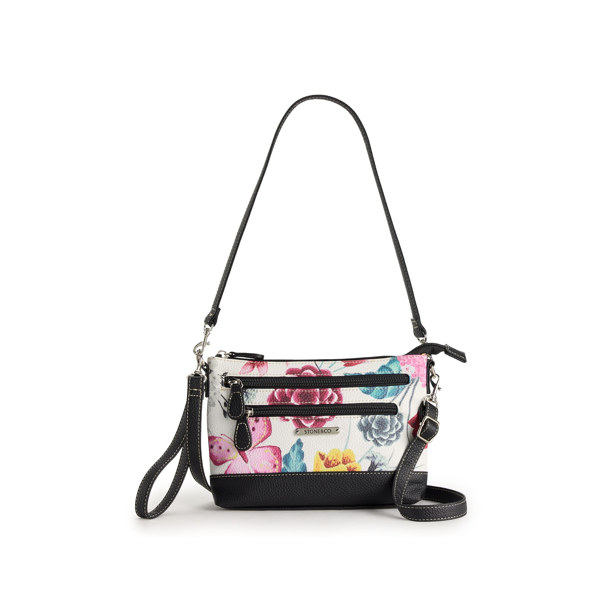 Stone & Co. Floral Leather 4-in-1 Crossbody Bag