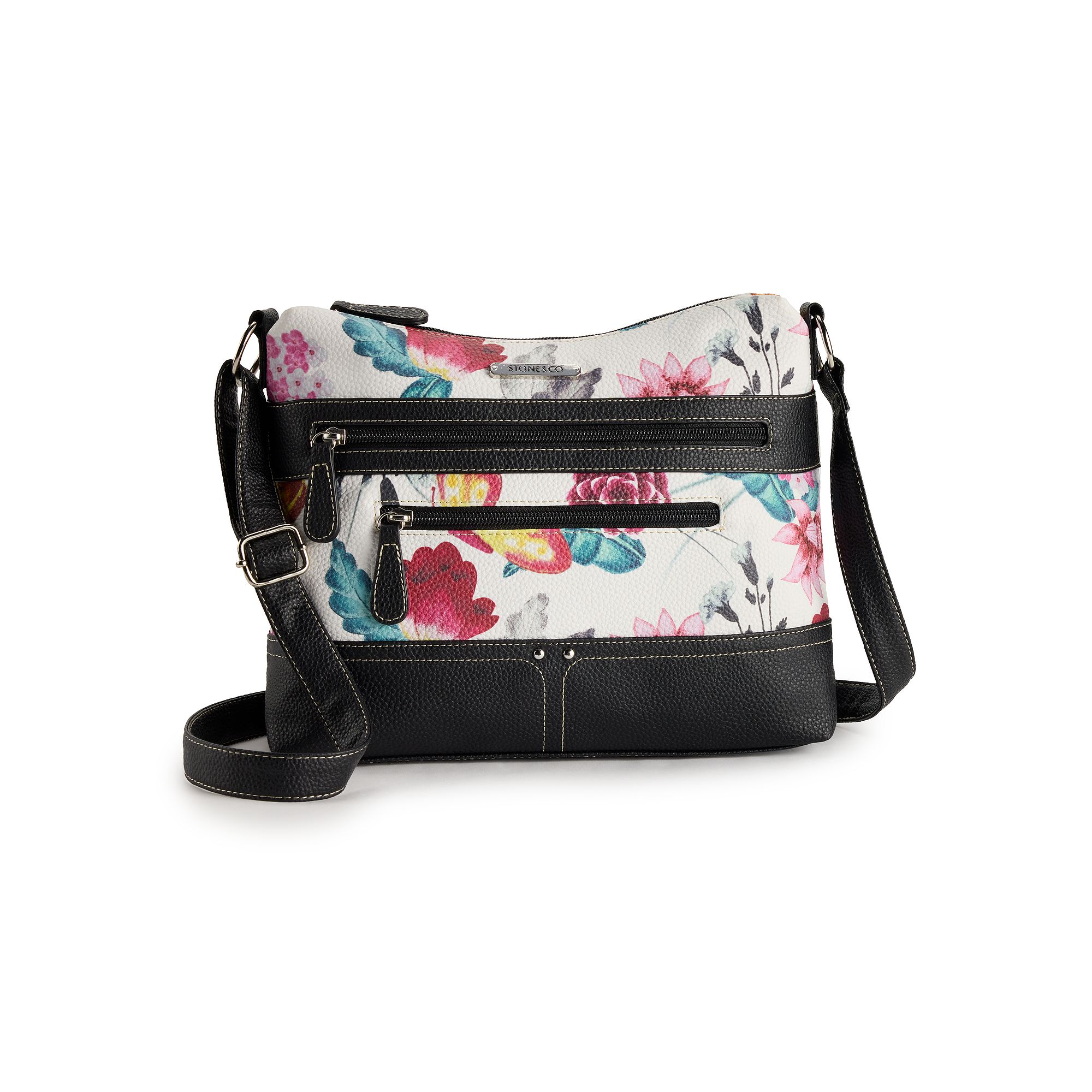 Stone & Co. Floral Leather Irene Hobo Bag