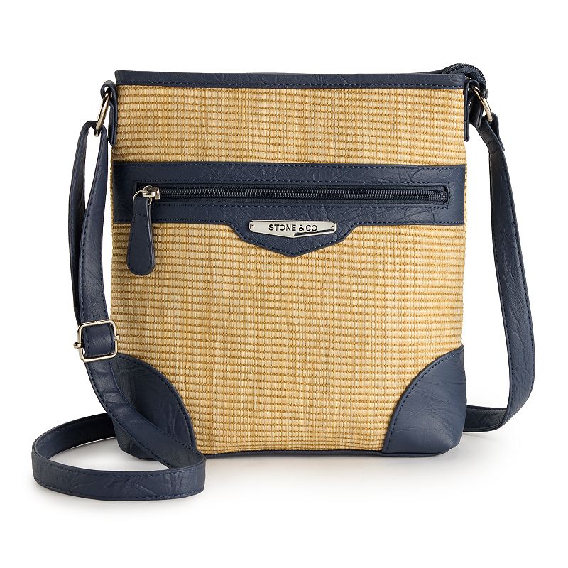 Stone & Co. Montego Bay Lydia XB Crossbody Bag, Natural Blue