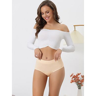 3 Packs Women's Breathable Underwear Cotton Comfortable Stretch 3 Layers High Waist Panties