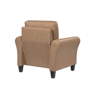 Lifestyle Solutions Westin Chair with Rolled Arm Gray