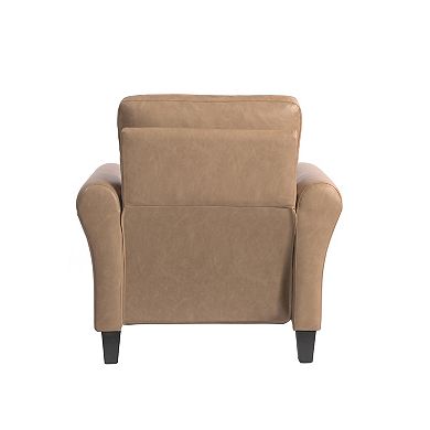 Lifestyle Solutions Westin Chair with Rolled Arm Gray