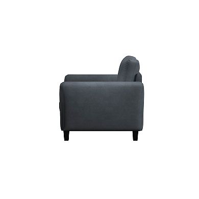 Lifestyle Solutions Westin Chair with Rolled Arm Gray