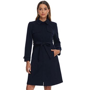 Women's Winter Coat Collared Single Breasted Long Sleeve Classic Pea Coat