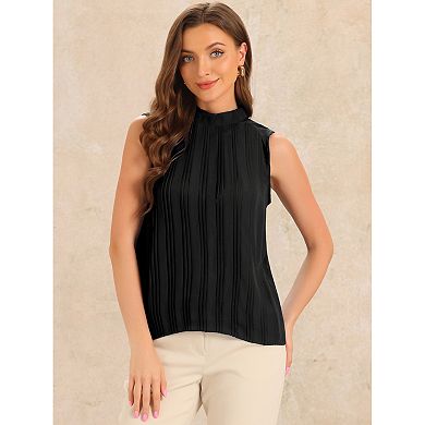 Women's Chiffon Sleeveless Top For Work Business Casual Tank Top