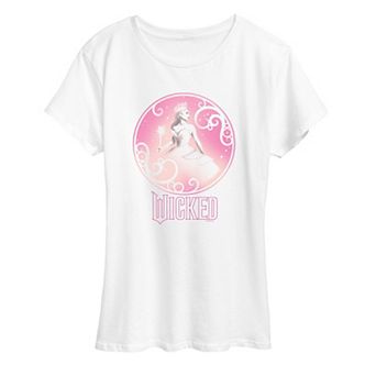 Women's Wicked Glinda Bubble Portrait Graphic Tee