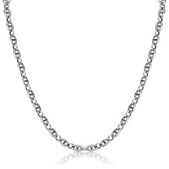 LYNX Men's Stainless Steel Mariner Chain Necklace