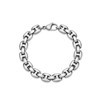 LYNX Men's Stainless Steel Link Chain Bracelet
