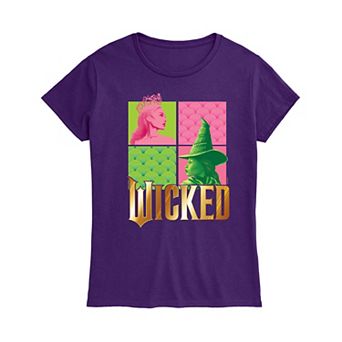 Women's Wicked Glinda & Elpha Grid Graphic Tee