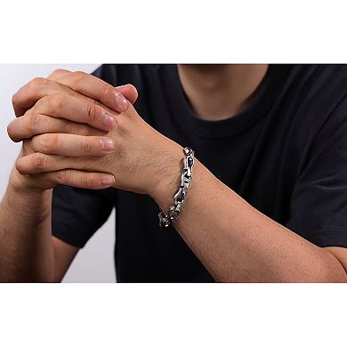 LYNX Men's Stainless Steel Omega Link Bracelet