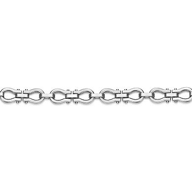 LYNX Men's Stainless Steel Omega Link Bracelet