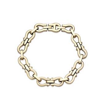 LYNX Men's Stainless Steel Omega Link Bracelet