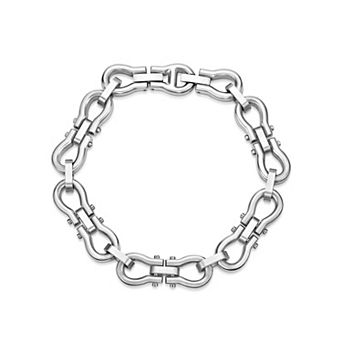 LYNX Men's Stainless Steel Omega Link Bracelet