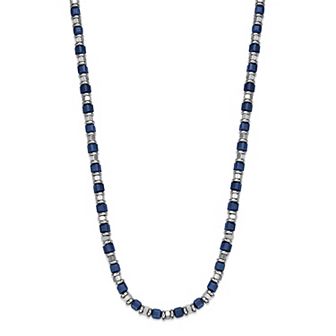 Men's LYNX Stainless Steel Bead Chain Necklace