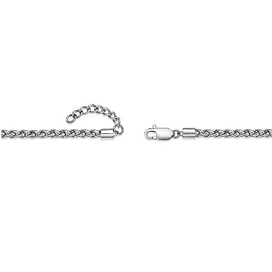 Men's LYNX Stainless Steel Wheat Chain Necklace