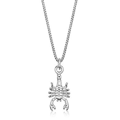 Men's LYNX Stainless Steel Scorpion Pendant Necklace