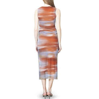 Juniors' madden girl Ruched Sleeveless Midaxi Dress